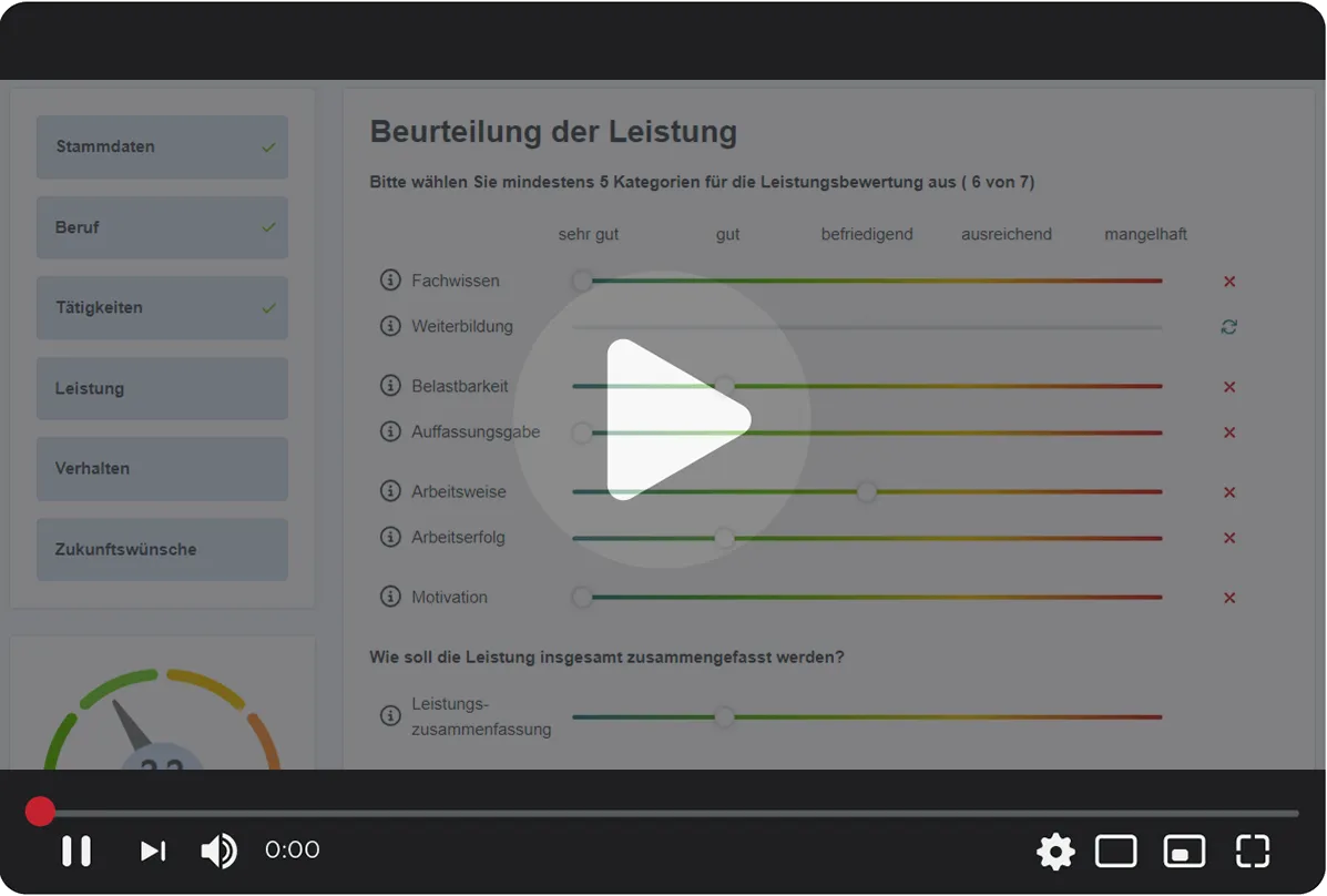 Zeugnisgenerator Zeugnisworkflow Arbeitszeugnis erstellen